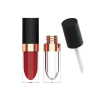 Wholesale price circular 5ml luxury lip gloss tube empty with middle ring