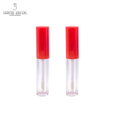 Wholesale red empty lip gloss tube packaging custom