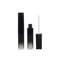 Private label cosmetic packaging lipgloss oem plastic lip gloss tube with brush