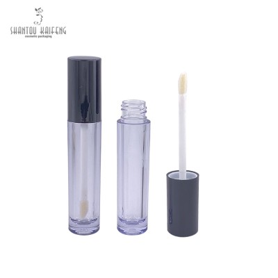 Plastic Material and Cosmetics Usage round empty lip gloss tube