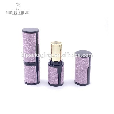 Wholesale Plastic Round Empty Lipstick Container custom with sequins