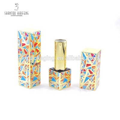 Elegant Magnet Glitter Square Empty  lipstick container custom