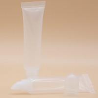 5ml transparent 100% recycled material sugarcane cosmetic packaging lip balm tube