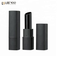 PA-1058 Luxury matte black square diy lipstick tube