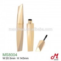 Gold triangle mascara plastic bottle