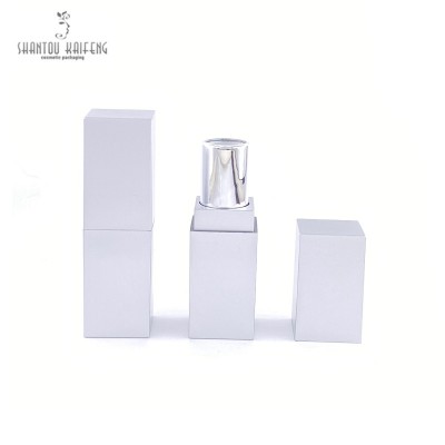 Custom liquid container square silver Empty Lipstick tube