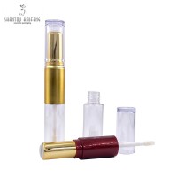 Plastic Material and Cosmetics Usage double lip gloss tube lipstick container