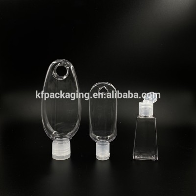 Ready to ship hook up Plastic gel bottle 30ml 60ml Flip Top empty Hand sanitizer bottle in stock