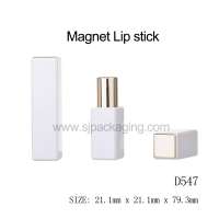 Factory Price Square Magnet Lipstick Makeup Tube Lip Stick Tube Container Plastic Cosmetic Packing With Magnet