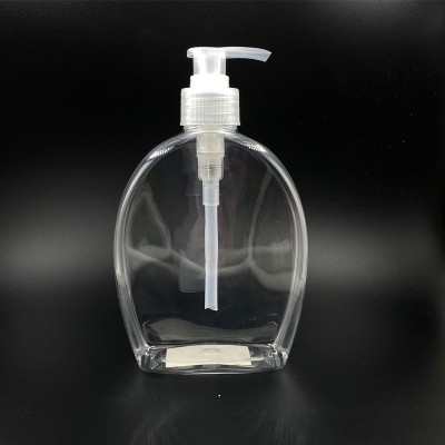 500ml Water Drop Plastic Clear Empty Pump Hand Sanitizer Bottle