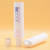 100% Recyclable PCR Material Glossy 120ml Oval Cosmetic Cream Tube Facial Cleansing Packaging Tube